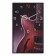Carty clock is wall-mounted, interior "guitar", smooth move, 57 x 35 cm