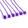 Hairpins, colored strands for hair on crab (6 pcs), 40 x 1.5 x 1 cm