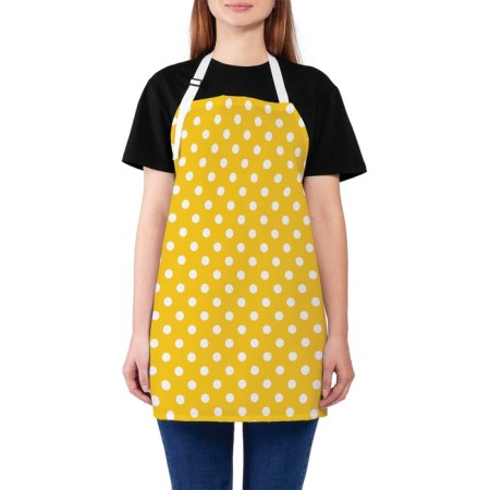 Apron kitchen with a photo print "Summer circles", adjustable, size OS