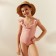 Swimsuit Assed children's minku color powder, height 116-122