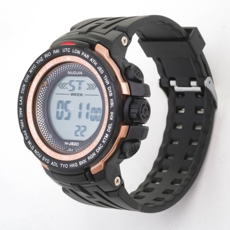 Watch of Electronic Electronic Jiang Cheng, D-5.6 cm, silicone strap 25 cm-5