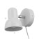 Sconces with the wire "Sevantos" E27 40W white 9x9x14 cm