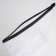 Cosmetic bag with zip-gl, transparent/black color