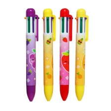 Balloon handle Calligrata, automatic, 6 color, with a pattern, mix