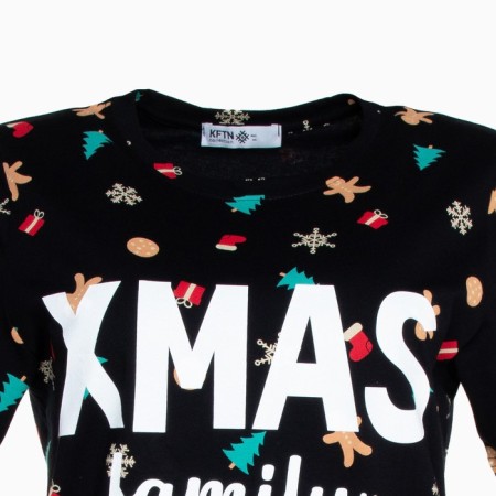 Women's T -shirt KAFTAN "XMAS FAMILY" p. 40-42, black-6