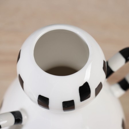 VAZA Ceramics Table "Picasso" (manual painting) jug elegance, 23x10 cm, black and white 104551-2