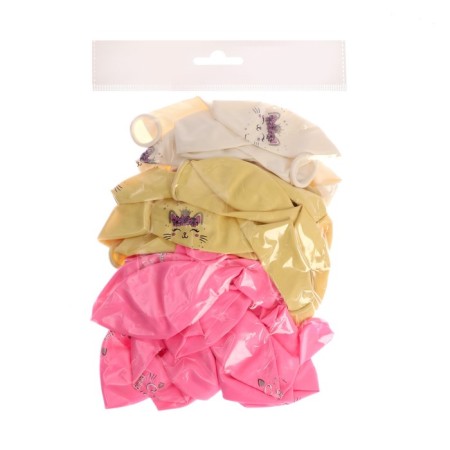 Latex balloon 12 “Happy birthday”, kitten, 25 pcs.-1
