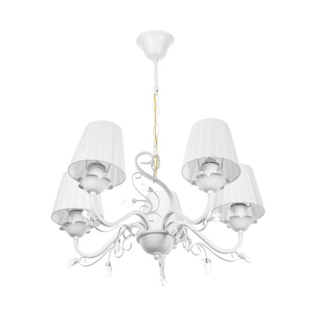 Valencia chandelier 5x40W E14 Patino white 58x58x44 cm Bayerlux