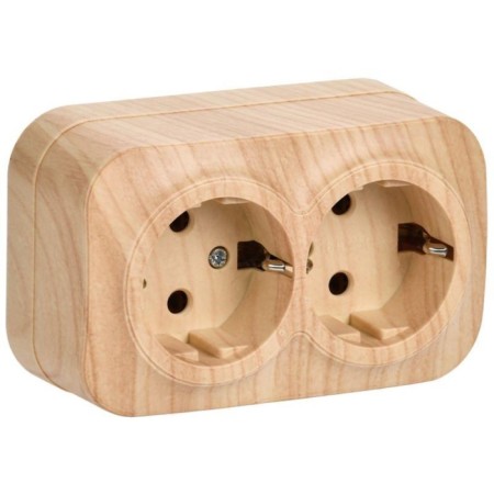IEK ERH21-K34-16 GLORY, OP, 2 sockets, OP GLORY RS22-3-XC, 16A, with grounding
