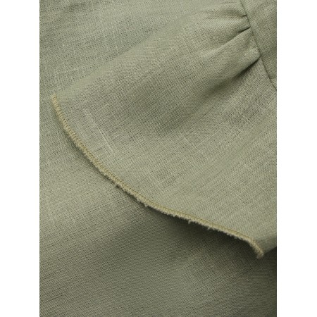 Платье детское Крошка Я Linen, р. 86-92, зеленый-7