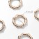 Karabin ring "Bamboo", d = 19/31 mm, thickness - 4 mm, 5 pcs, gold color
