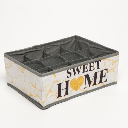 Organizer for storage, coffee for linen 12 cells "Sweet Home", 27 x 20 x 10 cm.-2