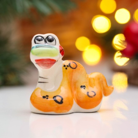 New Year. Souvenir "Snake Vanya" 5 × 6 cm, gzhel, color-6