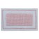 Arya Home Kent bathroom mat, size 60x100 cm, pink color, white