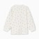 Children's blouse with long sleeve, beige color/heart, height 62 cm