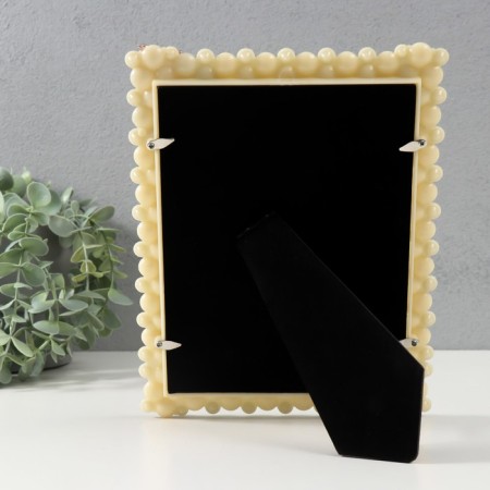 Photo frame 1183 15x20 cm "Pearls" plastic, col. white-3