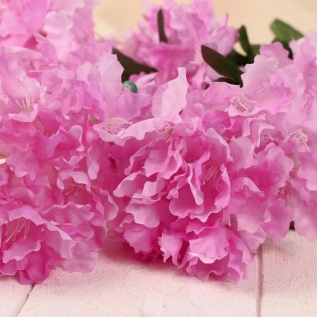 Artificial flowers "violet on a branch" 5x80 cm, pink-1