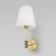 Wall lamp EUROSVET CONSO 60145/1, E14, 1x40W, 210x150x330 mm, brass color