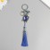A keychain with a carbine from the evil eye Metal "Turtle with a brush 16 cm