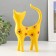 Souvenir ceramics "Yellow cat in flowers" 14.5x6.5x23.5 cm