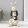Polystone souvenir "White hare in a tuxedo with a cylinder" 11x11x24 cm