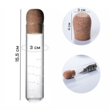 Glass filter for brewing tea, 15.5 x 3 cm