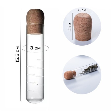 Glass filter for brewing tea, 15.5 x 3 cm
