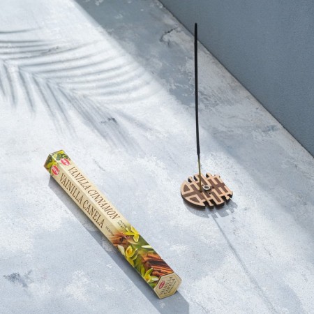 Incense hem "Vanilla cinnamon hexa vanilla cinnamon", 20 wands in packaging, hexagon-1