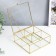 Casket glass with a metal frame with divisions "Square with faces" 7x16x16 cm