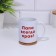 Sublimation mug "Dad is always right", with application