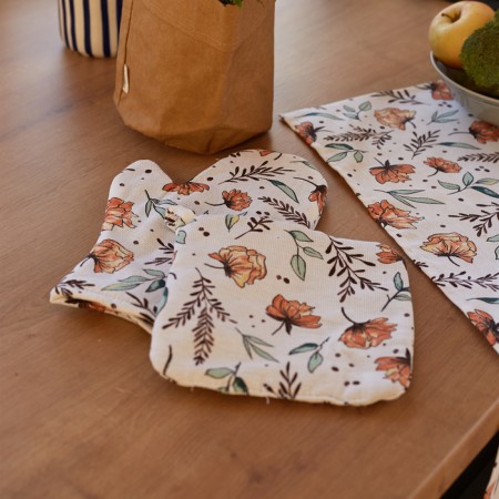 Set of kitchen shares Oleander: mittens 20x27 cm, severity 19x19 cm, 100% cotton-6