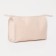 A set of cosmetic bags 2 in 1 on zippers, beige color