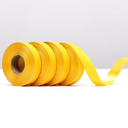 Polypropylene tape "Matt" for decor and gifts, bright yellow, 2 cm x 50 m-1