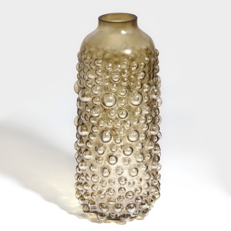 Vase for flowers "Malva" from dark transparent glass 30 x 15 x 15 cm-1