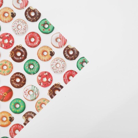 Glossy packaging paper "New Year donuts", 70 x 100 cm, New Year-2