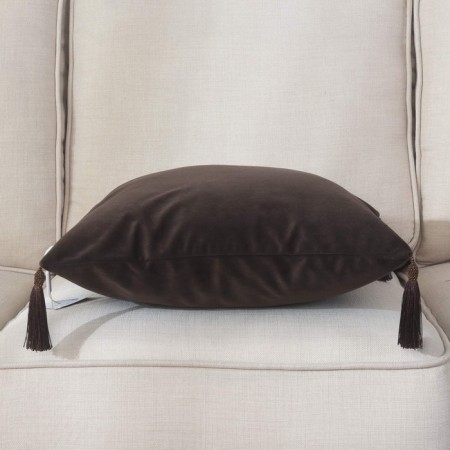 Pillowcase "Katherine", size 45x45 cm, chocolate color-3