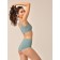 Female top on wide straps Mirey Top Spalla Larga, size 44, turquoise color