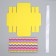 Gift folding box, packaging, “bright stripes”, 10 x 10 x 10 cm