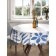 The tablecloth "Watercolor Gzhel", Round, Saten, D = 150 cm