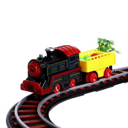 The Cracking Railway, 2 Trains, Railway Strelka, works from batteries, light and sound-1