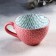 Ceramic “Vintage” mug, 290 ml, pink color