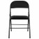 Folding stool Brabix Golf Plus CF-003 Comfort, black frame, black fabric