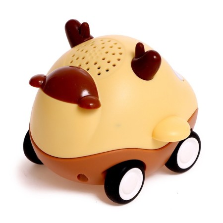 Musical toy "Funny cars", sound, light, yellow color-3