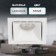 Lamp built -in era KL101, IP20, 12W, 91x91x39 mm, white color