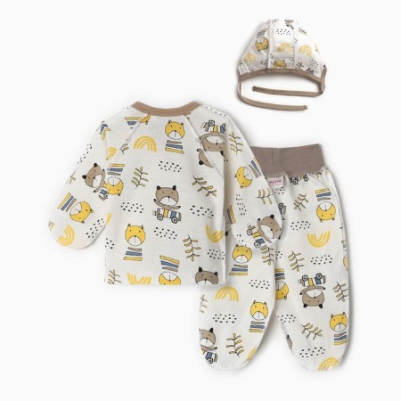 Kit for newborns, white/cubs, height 62 cm-11