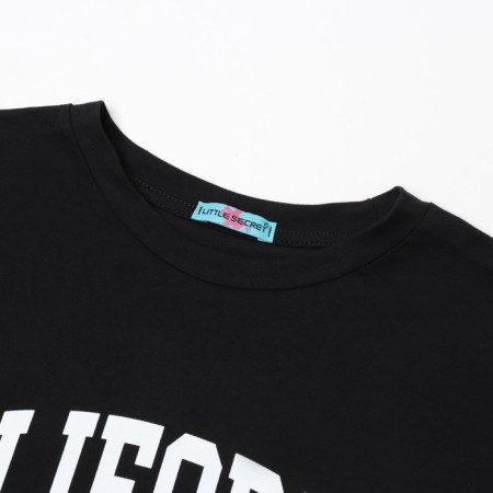 Female T-shirt, black color, Oversize size (42-46)-4