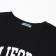 Female T-shirt, black color, Oversize size (42-46)