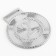 Prize medal 198, 2nd place, d = 5 cm, silver
