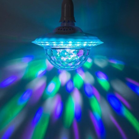 Light device "Crystal ball" 19 cm, E27, speaker, remote control, glow RGB