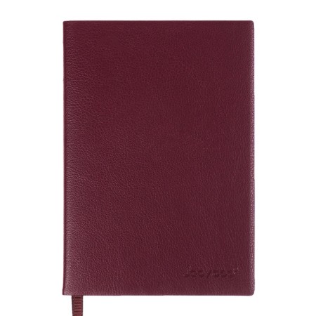 The diary is low, the A6+format, 116 sheets, cage, burgundy light, tonir. cut